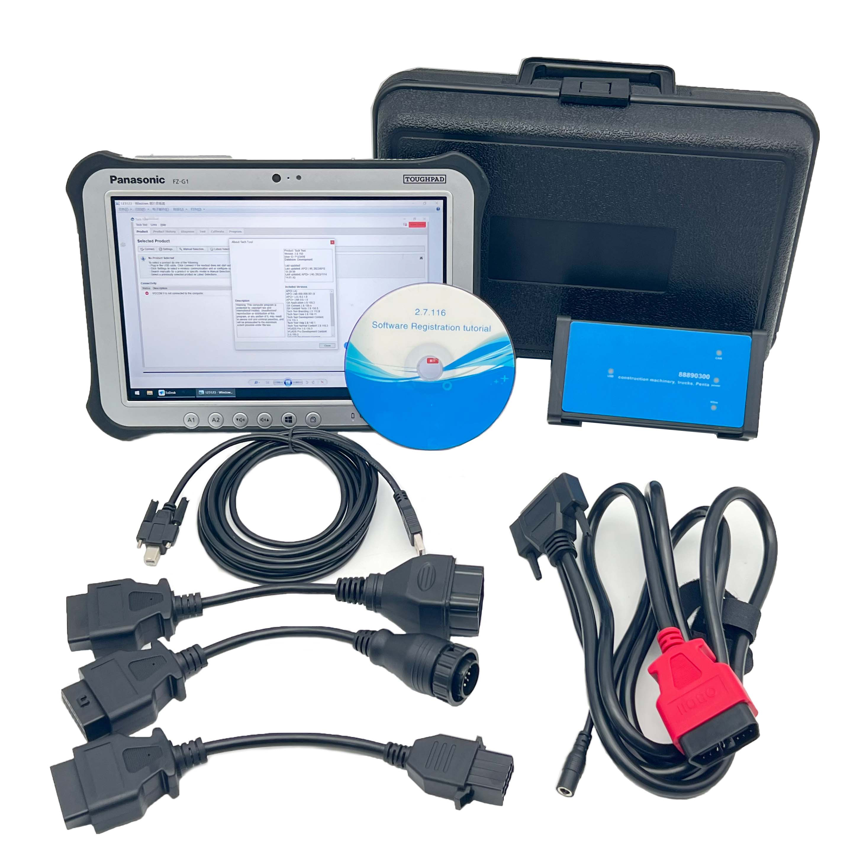 Volvo Vocom 88890300 Diagnostic Tool Diagnostic Scanner Diagnostic Kit 4