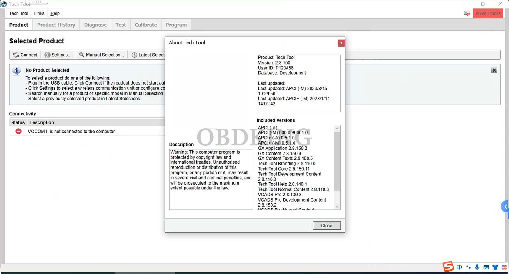 Volvo Vocom 88890300 Diagnostic Tool Diagnostic Scanner Diagnostic Kit 7