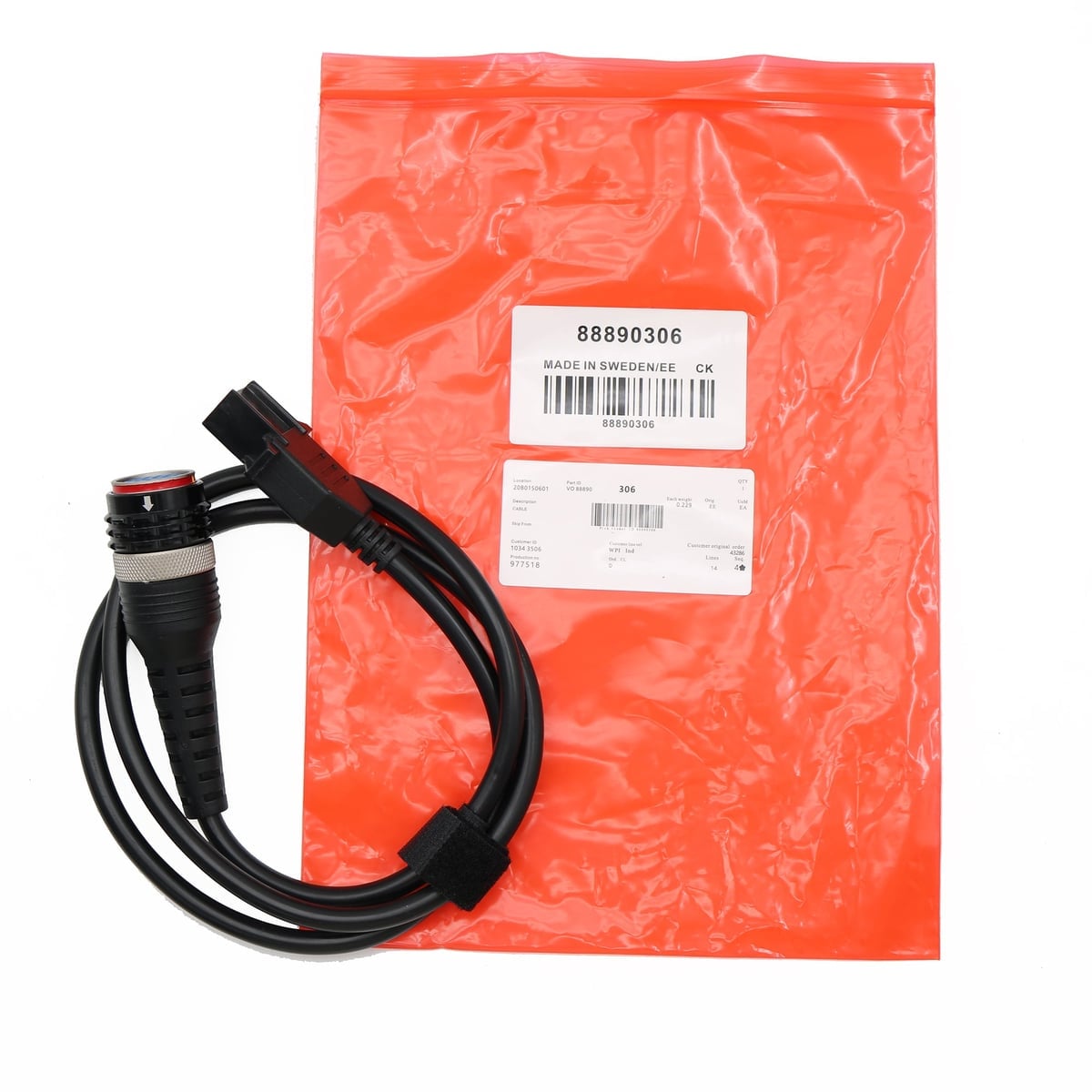 88890306 8 Pin Aviation Plug Test Harness Interface Main Test 8 Pin Diagnostic Cable For VOLVO VocomⅡ Diagnostic Tools Scanner 3 C1ad