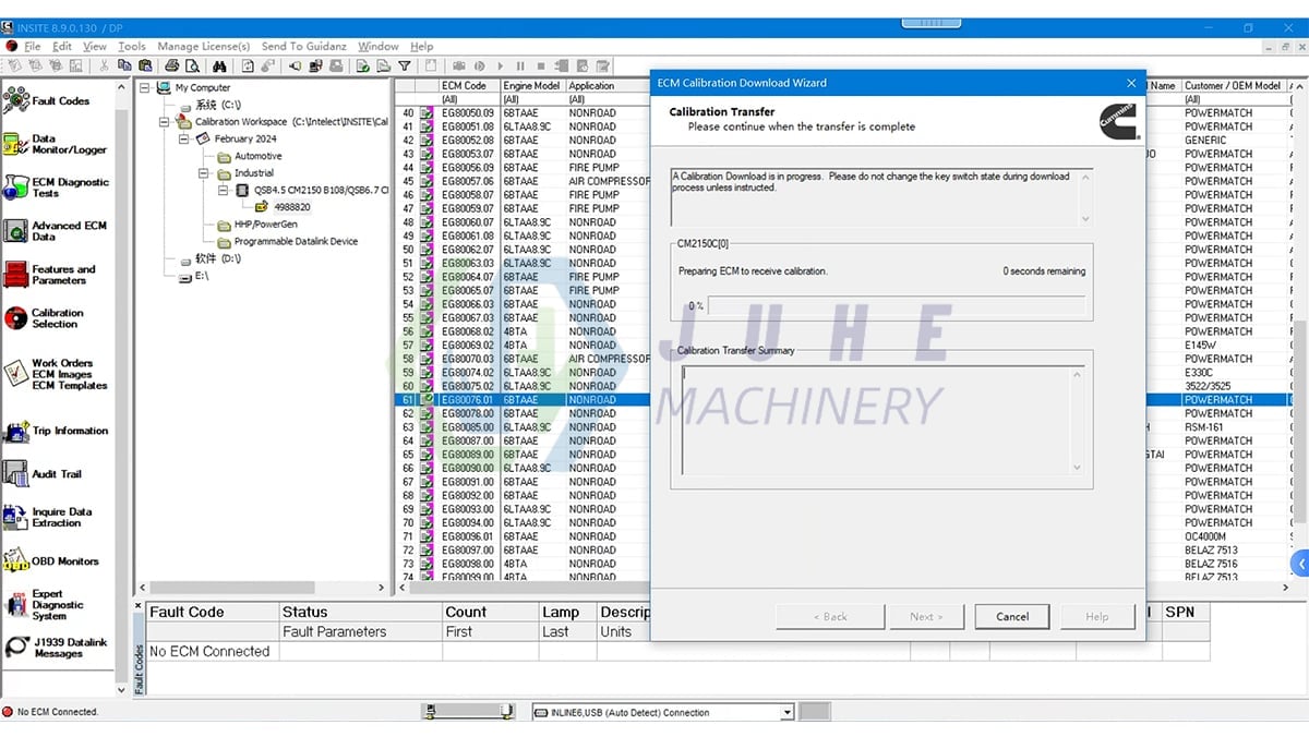 Cummins Inline 6 3165033 V8.7 Heavy Duty Truck Diagnostic Tool Cummins diagnostic software